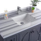 Laviva Odyssey 48" Maple Grey Bathroom Vanity with White Stripes Marble Countertop 313613-48G-WS