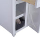 Laviva Odyssey 48" White Bathroom Vanity with Matte White VIVA Stone Solid Surface Countertop 313613-48W-MW