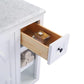 Laviva Odyssey 48" White Bathroom Vanity with Matte White VIVA Stone Solid Surface Countertop 313613-48W-MW