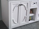 Laviva Odyssey 60" White Double Sink Bathroom Vanity with Black Wood Marble Countertop 313613-60W-BW