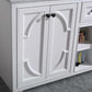 Laviva Odyssey 60" White Double Sink Bathroom Vanity with White Carrara Marble Countertop 313613-60W-WC
