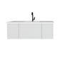 Laviva Vitri 48" Cloud White Bathroom Vanity with VIVA Stone Matte White Solid Surface Countertop 313VTR-48CW-MW