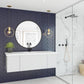 Laviva Vitri 54" Cloud White Bathroom Vanity with VIVA Stone Matte White Solid Surface Countertop 313VTR-54CW-MW