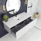 Laviva Vitri 54" Cloud White Bathroom Vanity with VIVA Stone Matte White Solid Surface Countertop 313VTR-54CW-MW