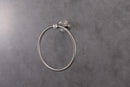 Lexora Bagno Nera Stainless Steel Towel Ring - Satin Nickel LTR16152SN