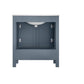 Lexora Jacques 30" Dark Grey Single Vanity, White Carrara Marble Top, White Square Sink and No Mirror LJ342230SBDS000