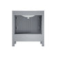 Lexora Jacques 30" Distressed Grey Single Vanity, White Carrara Marble Top, White Square Sink and no Mirror LJ342230SDDS000