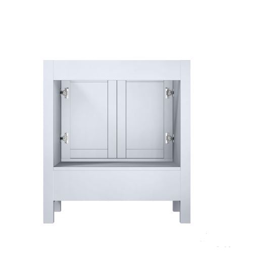 Lexora Jacques 30" White Vanity Cabinet Only LJ342230SA00000