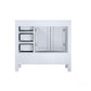 Lexora Jacques 36" White Vanity Cabinet Only - Left Version LJ342236SA00000-L