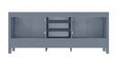 Lexora Jacques 80" Dark Grey Vanity Cabinet Only LJ342280DB00000