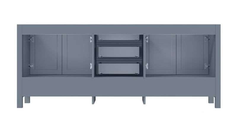 Lexora Jacques 80" Dark Grey Vanity Cabinet Only LJ342280DB00000