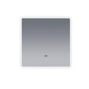 Lexora Lugano 36" Wide x 36" Tall LED Mirror w/ Defogger LL3636LEDM