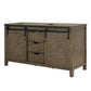 Lexora Marsyas 60" Rustic Brown Vanity Cabinet Only LM342260DK00000