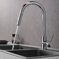 Lexora Olivi Brass Kitchen Faucet w/ Pull Out Sprayer - Chrome LKFS8011CH
