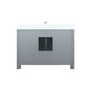 Lexora Ziva 48" Dark Grey Single Vanity, Cultured Marble Top, White Square Sink and no Mirror LZV352248SBJS000