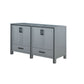 Lexora Ziva 60" Dark Grey Vanity Cabinet Only LZV352260SB00000