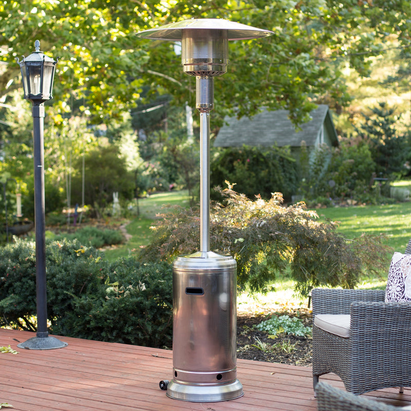 Portable Outdoor Patio Heater Propane Gas Fire Pit Space Heater 48000BTU - Morealis