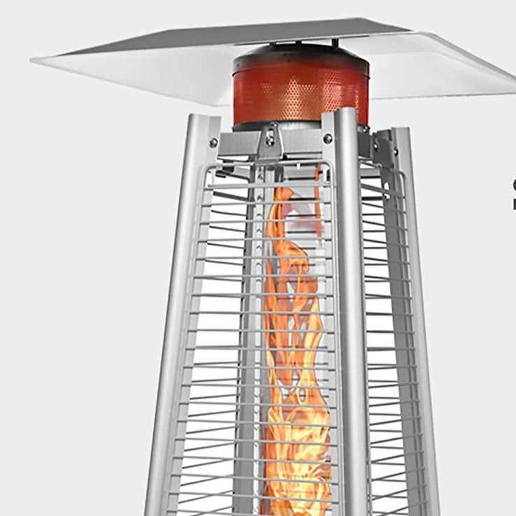 Luminesce Outdoor Propane Pyramid Patio Heater Fire Pit Heat Lamp - Morealis