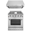 NXR 30" Propane Gas Range & RH3001 Under Cabinet Hood Bundle, Stainless Steel SC3055LPRHBD