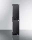 Summit 15" Frost-Free Built-In All-Freezer in Black Finish