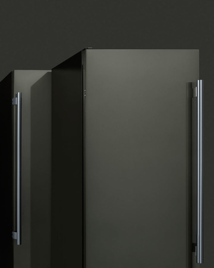 Summit 15" Frost-Free Built-In All-Freezer with Black Stainless Steel Door
