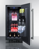 Summit 15" Wide Built-In All-Refrigerator Full