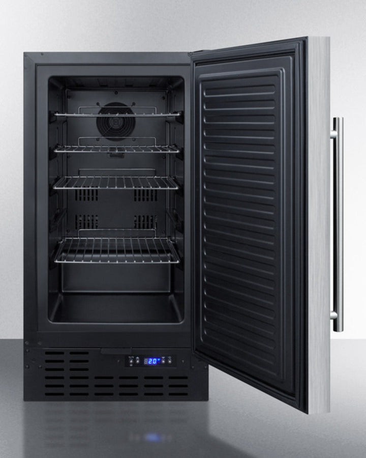 Summit 18" Frost-Free Built-In All-Freezer in Stainless Steel ADA Compliant