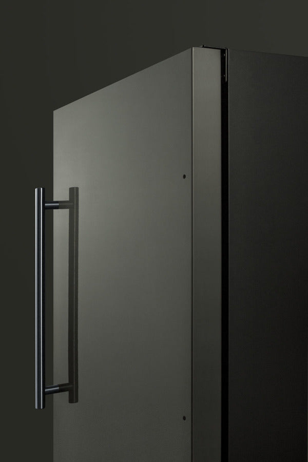 Summit 18" Frost-Free Built-In All-Freezer with Black Stainless Steel Door ADA Compliant 