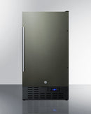 Summit 18" Frost-Free Built-In All-Freezer with Black Stainless Steel Door