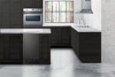 Summit 18" Frost-Free Built-In All-Freezer with Black Stainless Steel Door