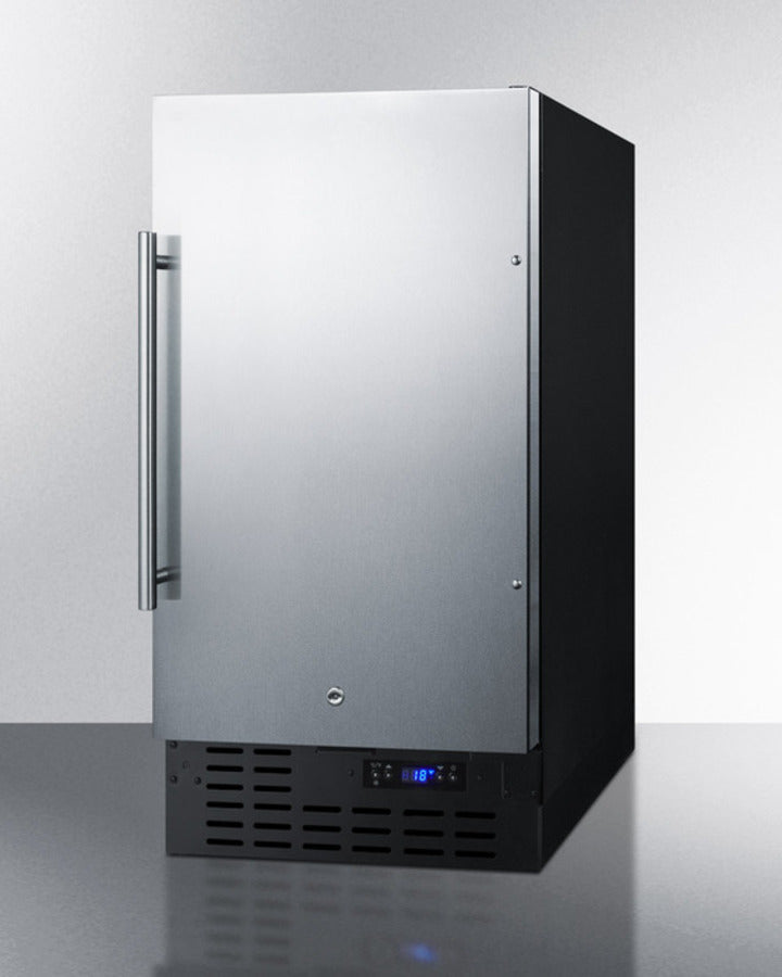 Summit 18" Frost-Free Built-In All-Freezer with Stainless Steel Door