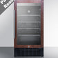 Summit 18" Wide Built-In Beverage Center (Panel Not Included)