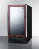 Summit 18" Wide Built-In Beverage Center (Panel Not Included)