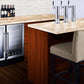 Summit 18" Wide Built-In Beverage Center with Black Cabinet
