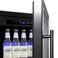 Summit 18" Wide Built-In Beverage Center with Black Cabinet