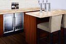 Summit 18" Wide Built-In Beverage Center with Stainless Steel Cabinet