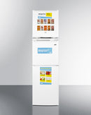 Summit 19" Wide Allergy-Free Refrigerator/General Purpose Refrigerator-Freezer Combination