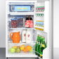 Summit 19" Wide Auto Defrost Refrigerator-Freezer
