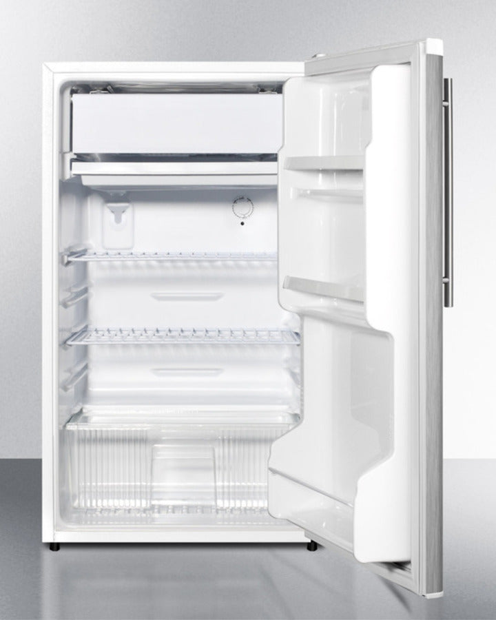 Summit 19" Wide Auto Defrost Refrigerator-Freezer With Thin Handle ADA Compliant 