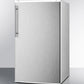 Summit 19" Wide Auto Defrost Refrigerator-Freezer With Thin Handle