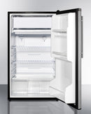 Summit 19" Wide Auto Defrost Refrigerator-Freezer With Thin Handle