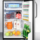 Summit 19" Wide Auto Defrost Refrigerator-Freezer With Towel Bar Handle