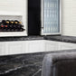 Summit 19" Wide Built-In Glass Door Beverage Center with Black Cabinet