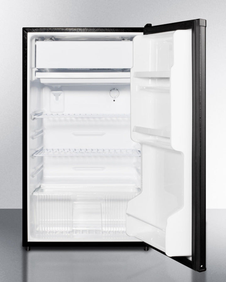 Summit 19" Wide Refrigerator-Freezer With Auto Defrost And Black Exterior ADA Compliant