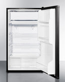 Summit 19" Wide Refrigerator-Freezer With Auto Defrost And Black Exterior ADA Compliant