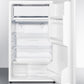 Summit 19" Wide Refrigerator-Freezer With Auto Defrost And White Exterior ADA Compliant 