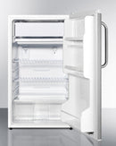 Summit 19" Wide Refrigerator-Freezer With Towel Bar Handle