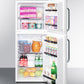 Summit 19" Wide Two-Door Refrigerator-Freezer with Towel Bar Handles