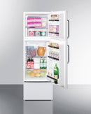 Summit 19" Wide Two-Door Refrigerator-Freezer with Towel Bar Handles