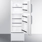 Summit 19" Wide Two-Door Refrigerator-Freezer with Towel Bar Handles